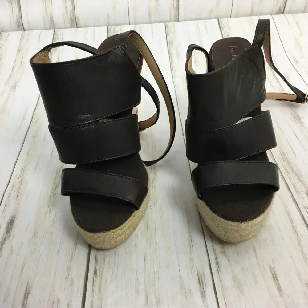 Bettye Muller Ankle Strappy Wedge Espadrille